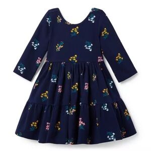 Janie and Jack Navy Floral Dress